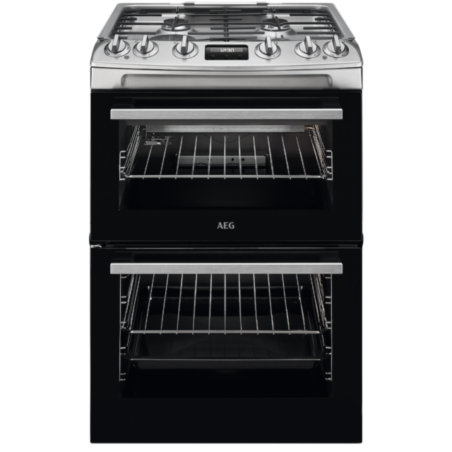 AEG CGX6130ACM Gas Cooker with Double Oven