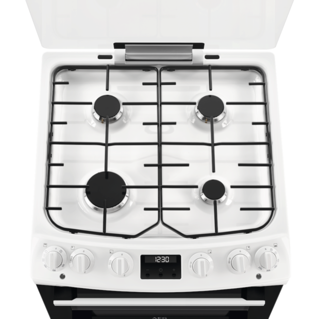 AEG CKX6540ACW Dual Fuel Cooker with Double Oven - White