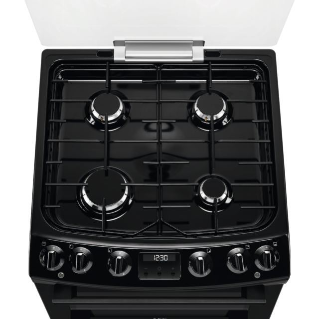 AEG CKX6540ACB Dual Fuel Cooker with Double Oven - Black