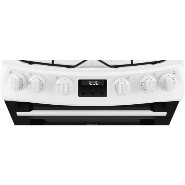 AEG CGX6130ACW 60cm Double Oven Gas Cooker - White
