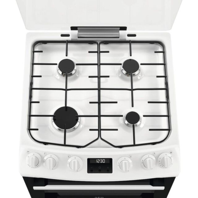 AEG CGX6130ACW 60cm Double Oven Gas Cooker - White