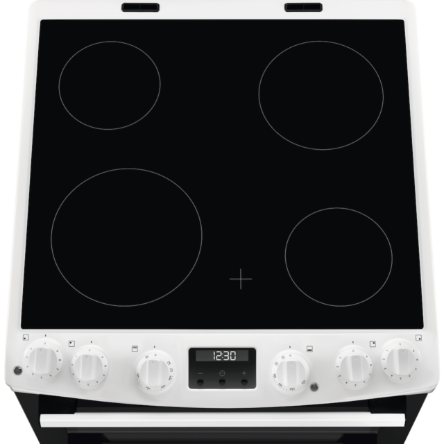 AEG CCX6540ACW Ceramic Electric Cooker with Double Oven