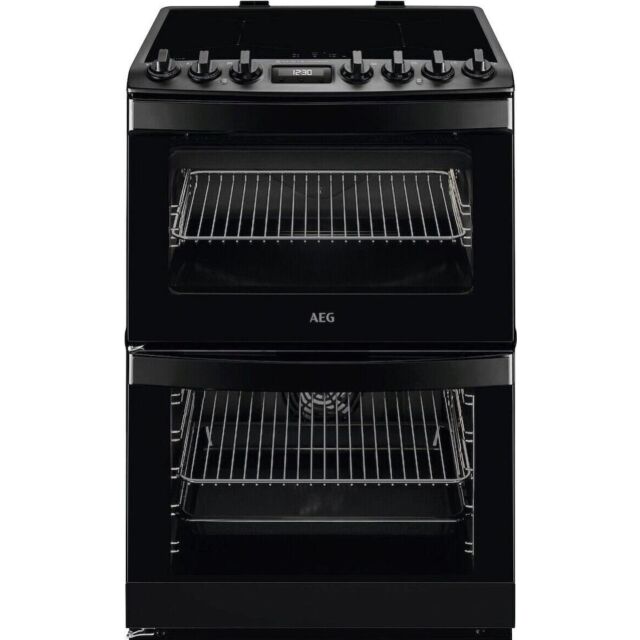AEG CIB6743MCB Induction Electric Cooker with Double Oven