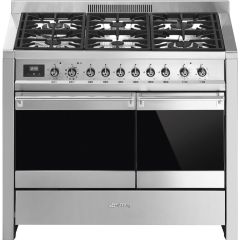 Smeg A2PY-81 Dual Fuel Range Cooker, Stainless Steel